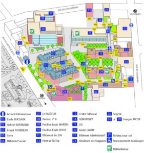 Institut Pasteur Map